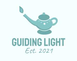 Blue Teapot Candle  logo design