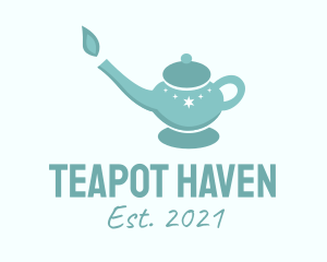 Blue Teapot Candle  logo design