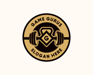 Gym Barbell Gym Logo