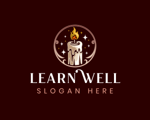 Candle Spa Wellness logo design