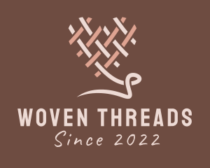 Weave Heart Textile  logo design