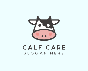 Cartoon Cow Head logo