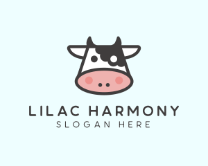 Cartoon Cow Head logo design