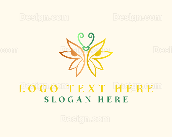 Butterfly Insect Garden Logo