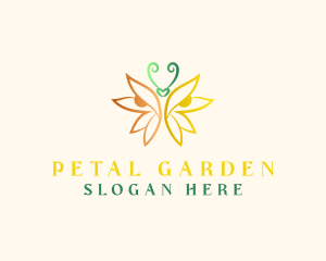 Butterfly Insect Garden logo design