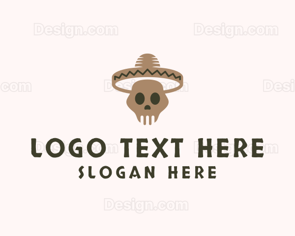 Mexican Skull Hat Logo