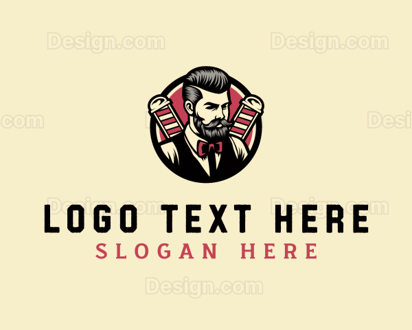 Retro Stylish Gentleman Logo