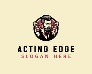 Retro Stylish Gentleman logo design