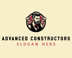 Retro Stylish Gentleman logo design