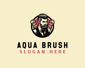 Retro Stylish Gentleman logo design