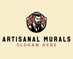 Retro Stylish Gentleman logo design