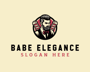 Retro Stylish Gentleman logo design