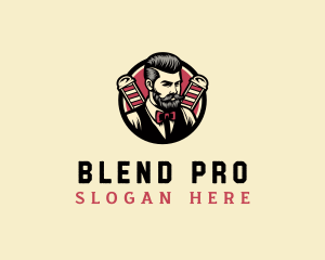 Retro Stylish Gentleman logo design