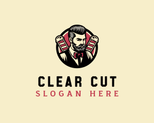 Retro Stylish Gentleman logo design