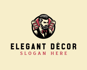 Retro Stylish Gentleman logo design