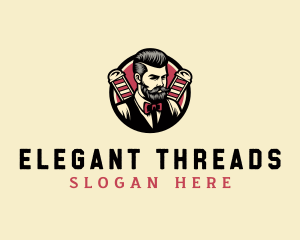 Retro Stylish Gentleman logo design