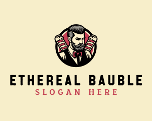 Retro Stylish Gentleman logo design