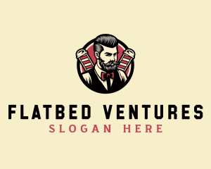 Retro Stylish Gentleman logo design