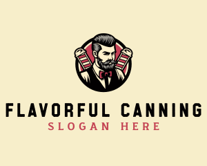 Retro Stylish Gentleman logo design