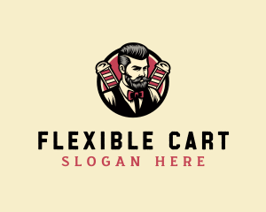 Retro Stylish Gentleman logo design