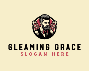 Retro Stylish Gentleman logo design