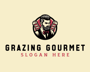 Retro Stylish Gentleman logo design