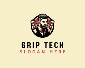 Retro Stylish Gentleman logo design