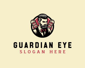 Retro Stylish Gentleman logo design