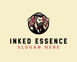 Retro Stylish Gentleman logo design