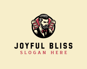 Retro Stylish Gentleman logo design