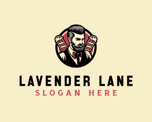 Retro Stylish Gentleman logo design