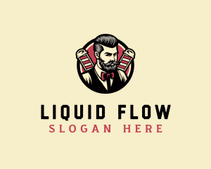 Retro Stylish Gentleman logo design