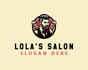 Retro Stylish Gentleman logo design