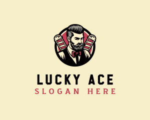 Retro Stylish Gentleman logo design