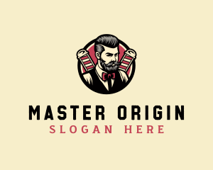 Retro Stylish Gentleman logo design