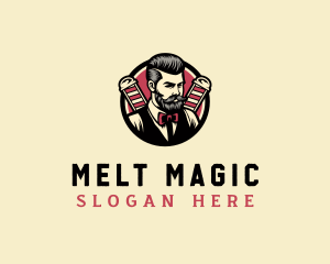 Retro Stylish Gentleman logo design