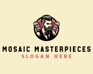 Retro Stylish Gentleman logo design