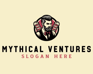 Retro Stylish Gentleman logo design