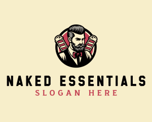 Retro Stylish Gentleman logo design