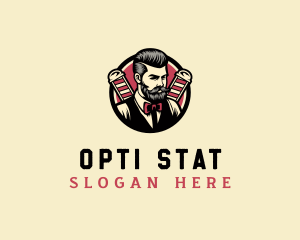 Retro Stylish Gentleman logo design