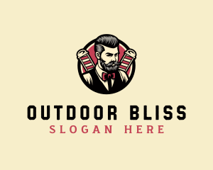 Retro Stylish Gentleman logo design