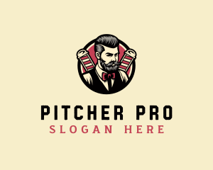 Retro Stylish Gentleman logo design