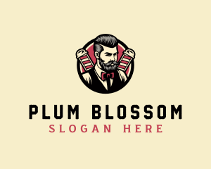 Retro Stylish Gentleman logo design