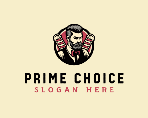 Retro Stylish Gentleman logo design