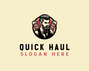 Retro Stylish Gentleman logo design