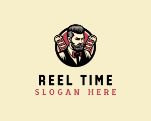 Retro Stylish Gentleman logo design