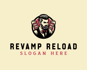 Retro Stylish Gentleman logo design