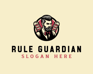 Retro Stylish Gentleman logo design