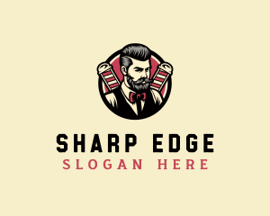 Retro Stylish Gentleman logo design