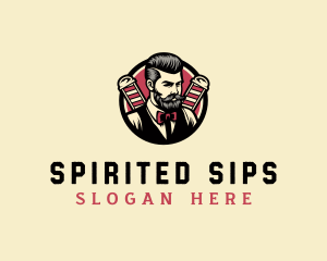 Retro Stylish Gentleman logo design